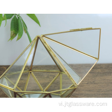 Trang trí vườn nhà đặc biệt Kính Terrarium hình học